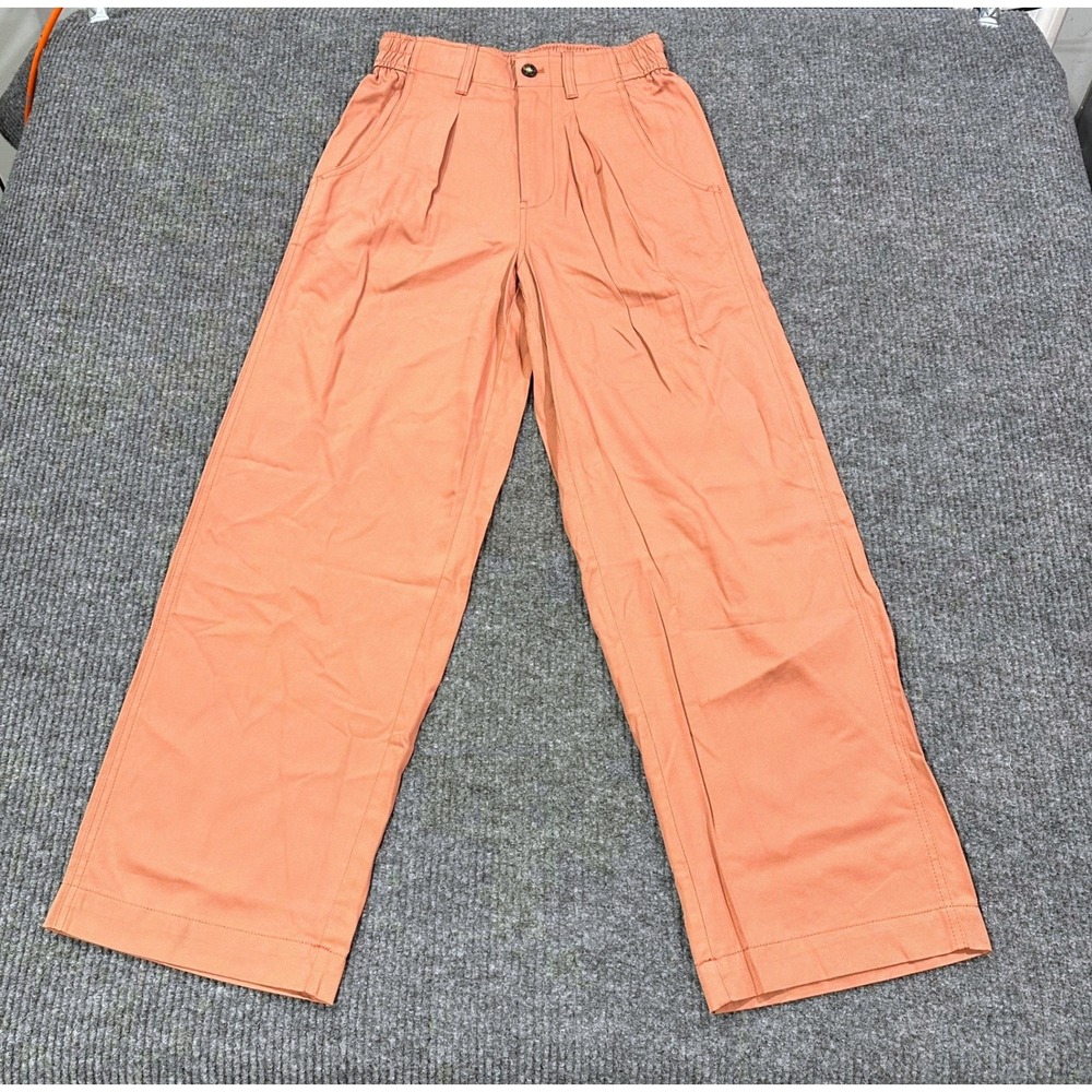 NEW Madewell The Neale Straight-Leg Pant in Drapeweave 2 Dried Rose Pleated NWT